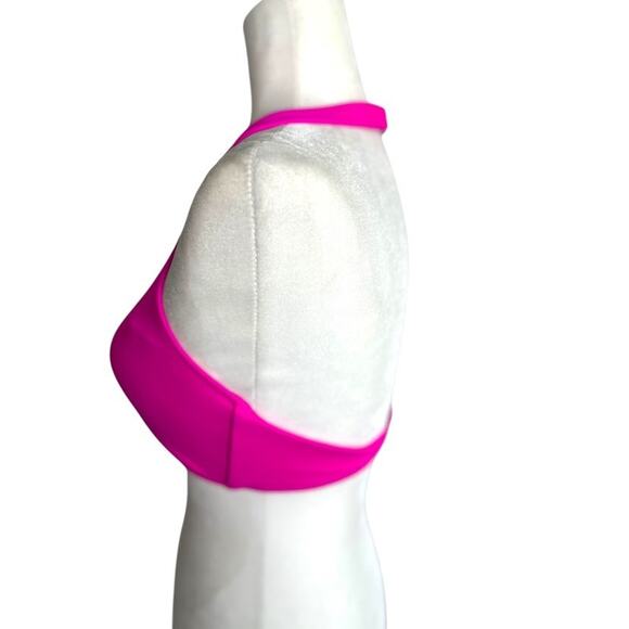 Victoria's Secret Swim Halter Tankini Bikini Built In Bra Pink Size Medium Beach - Picture 6 of 10